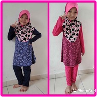 Baju Muslimah + Seluar Budak Perempuan (sepasang)