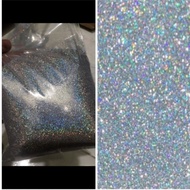 Gliter Silver Kilo 1kg Hologram Rainbow powder Glitter knick-knacks