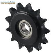 RAREM Chain Idler Sprocket, 10mm Bore 1/2" Pitch C45 Carbon Steel Convex Idler Gear, 13 Tooth Single