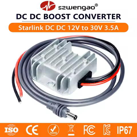 Starlink Boost Power Supply 12V/24V to 57V 4.5A DC DC Converter 9-28V Step Up Waterproof Regulator f