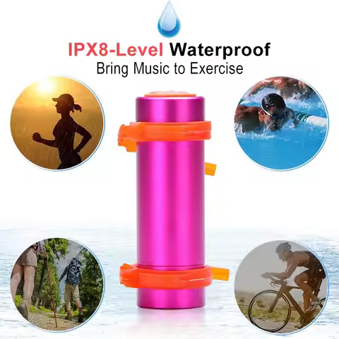 IPX8 Waterproof MP3 Player Swimming Diving Music Players Underwater Sports MP3 Player Earphone sony 
