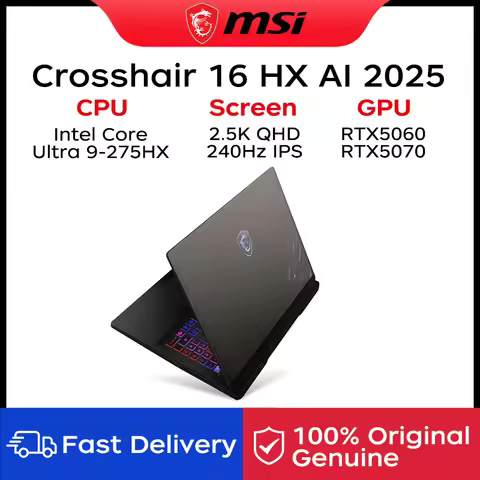 2025 MSI Crosshair 16 HX AI Gaming Laptop 16 Inch QHD 2.5K 240Hz IPS Screen Netbook Intel Ultra 9-27