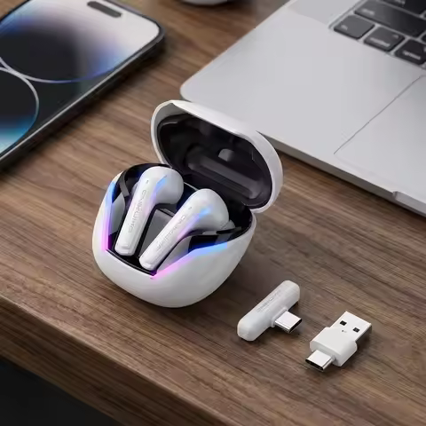 ONIKUMA T27 Wireless Earbuds Dual-mode Headset Independent Connection with Touch Control 2.4Ghz Low