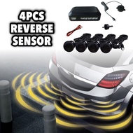 4 Eyes Car Parking Sensor Kit Reverse Backup 12V Vehicle Alarm Systems Radar Detector Buzzle