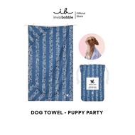 Dock(Dog)&Bay ผ้าเช็ดตัวสัตว์เลี้ยง สี Puppy Party (Size L)
