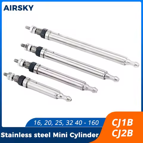 CJ1B CJ2B Mini Pneumatic Air Cylinder Stainless Steel Single Acting Spring Return CJ1B4 5su4 10su4 1