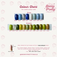 [🍓Berry Pretty Nails🍓] Premium Handmade Press On Nails | Solid Colour Collection 4 | Fast delivery |