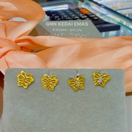 EMAS 375 SUBANG 375 GOLD EARRINGS BUTTERFLY DESIGN S121