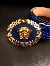 VERSACE Medusa 鱷魚紋皮帶