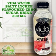 VIDA WATER SALTY LYCHEE FLAVOURED ZERO SUGAR DRINK 500 ML