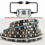 SUOMAN | Dây LED 5050 RGB Thay Đổi Màu Điều Khiển Từ Xa USB 5V