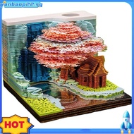 3D Tear Away Art Weekly Calendar 2025 with Led Light,Rip Away Calendar Art 3D,Pull Apart Weekly Cale