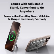 SG REMAX Magnetic Powerbank CCC 10000mAh 20W Fast Charging with Stand&Cable Wireless Powerbank Type-
