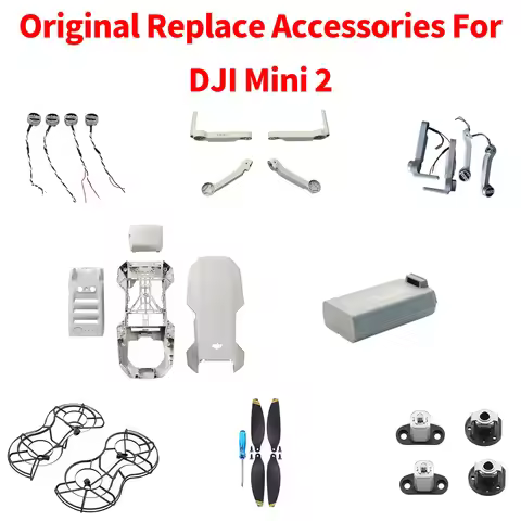 Original DJI Mini 2 Drone Body Shell Propeller Paddle Blade Motor Arm Battery Case Side Cover Repair