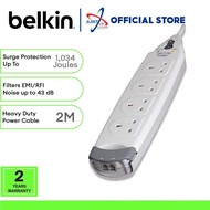 BELKIN F9H410SA2M HOME SERIES 4-SOCKET SURGE PROTECTION - SINGLE PACK / TWIN PACK