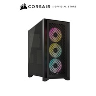 CORSAIR CASE iCUE 4000D RGB AIRFLOW Mid-Tower Case Black - 3x AF120 RGB ELITE Fans - iCUE Lighting N
