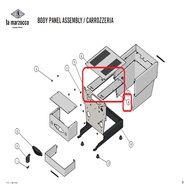 Original La Marzocco Linea Mini Internal Closure Cup Warmer Upper Panel