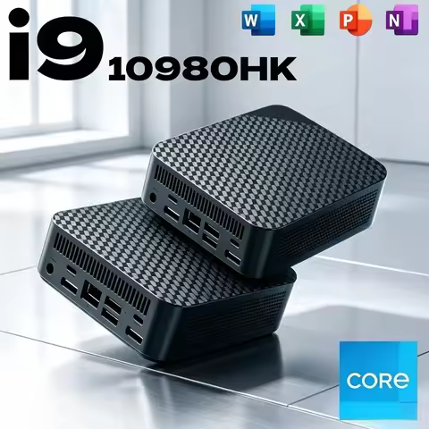NEW 2026 Slim Powerful Mini PC Intel Core i9 10980HK Intel 16GB RAM 1TB 2TB SSD 4KHD Pocket Desktop 