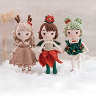 Christmas Crochet Dolls - Christmas Woolen Doll, Christmas Gift
