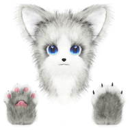 สัตว์แมว Fursuit หน้ากาก Furry และ Therian Paw ถุงมือชุดสําหรับ Halloween Cosplay เครื่องแต่งกายอุปก