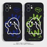Cute Ghost Couple Phone Case Suitable For Samsung A22 A42 A51 A80 A70 A60 A50 A30 A55 J4+J7+
