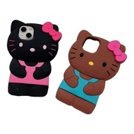 Hello kitty 3D phone case (tanning and black)