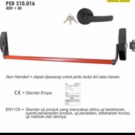 READY BAR HANDLE PANIC EXIT DEVICE SOLID PED 310+016 RED+ BLACK