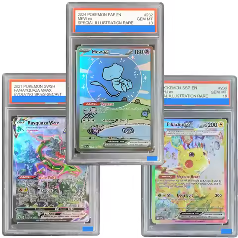 DIY TCG PAF SSP EN-PALDEAN FATES #232 #238 PIKACHU MEW ex RAYQUAZA GRENINJA Authentication Grade GEM