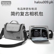 · Baona Camera Bag SLR Storage Bag Micro Single Shoulder EOS Camera Bag Suitable for Canon R50 Sony a6000/Canon 800D6D90D200D Second Generation M50R10R7 Travel Storage Bag