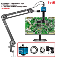 YIZHAN 2K Digital Microscope 13MP HD 60fps HDMI VGA  กล้องไมโครสโคปดิจิทัลกล้องต่อเนื่องซูม150X 215X
