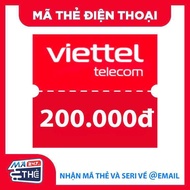 Mã thẻ nạp điện thoại Viettel 200K