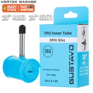 36g Bicycle TPU Inner Tube 20 Inch 406 Schrader Valve AV 45mm For BMX Folding Bike