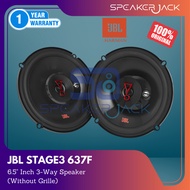 JBL Stage3 637F 6.5" 3-Way 225Watts Peak Power Car Audio Speakers