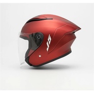 JRX J15 model Mla J5 Half Face Helmet SNI Men'sOriginal maroon dopWanita