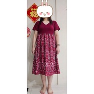 Dress Kain Elastik Tebal Pua Kumbu
