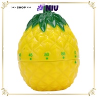 NIU Mechanical Kitchen Timer, 6.4x6.4x8.7cm 60 Minutes Cartoon Timer, Kitchen Supply Cute Mini Manua