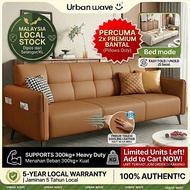 Urban Wave Foldable Sofa Bed | 2/3 Seater Adjustable Fabric Sofa | Soft Touch | Converts to Bed (200