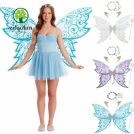 ZILUOLAN Fairy Angel Wing Costume, Elf Wings Angel Wings Butterfly Photography Props, Glitter Butter