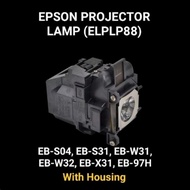 EPSON PROJECTOR LAMP (ELPLP88) FOR EB-S04, EB-S31, EB-W31, EB-W32, EB-X31,EB-97H Original Bulb With 