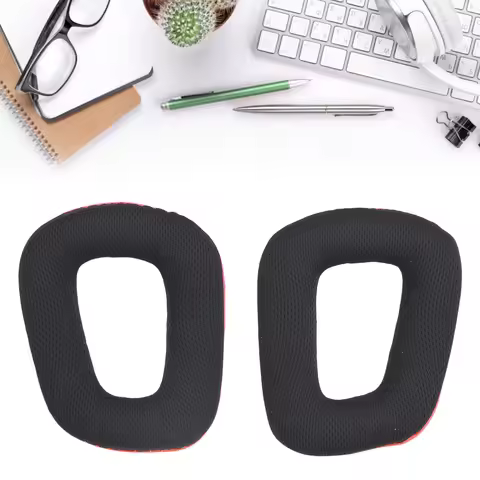 1 Pair Replacement Ear Cushion Memory Foam Headset Ear Cushions for Logitech G35 G930 G430 F450 for