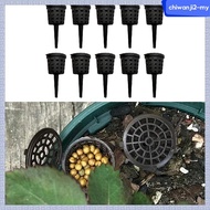 Devoko 10 Pieces Fertilizer Basket Fertilizer Container Rooting Cutting Fertilizer Box with Lid for 