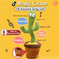 ✅SG Ready Stocks✅ JOMO Dancing Singing Cactus with 120 Songs Plush Toy Talk Kaktus Plush toys Tik To