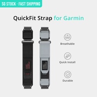 Garmin QuickFit Nylon Strap | Garmin Fenix Strap | Compatible with Fenix Epix Tactix | 22mm 26mm Spo
