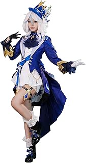 Genshin Impact Cosplay Furina White Form Cosplay Costume Set