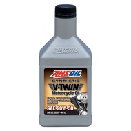 AMSOIL 20W50 Synthetic V-Twin Motorcycle Oil (946ml)