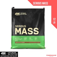 Optimum Nutrition Serious Mass, 12 lbs - High Protein Weight Gain Powder [ON mass gainer, bulking]