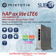 Mikrotik hAP ax Lite LTE6 (L41G-2axD&FG621-EA) WiFi6 AP LTE6 RouterOSv7 4xLAN 1xmicroSIM