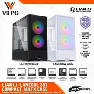 LIAN LI LANCOOL 207 MATX CASE CAN SUPPORT ATX MOTHERBOARD 360mm Radiator Support BLACK OR WHITE