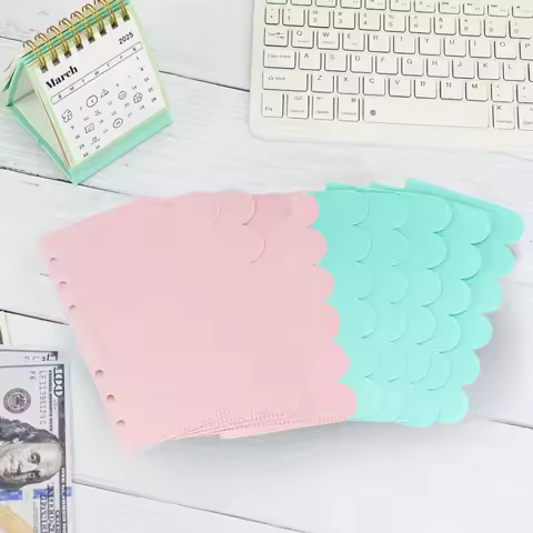 5pcs 6-hole Notebook Loose-leaf Refill A6 Loose-leaf PP Bag Manual Book Photo Album Card for Storage