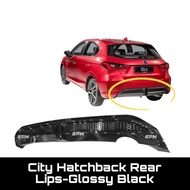 Honda City Gn2 2020-2023 City Hatchback Rs Rear Bumper Diffuser Lip Lips Bodykit Glossy Black Carbon